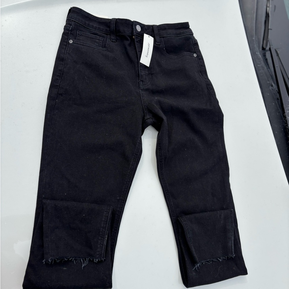 NWT Francesca’s Harper Black Jeans. 26